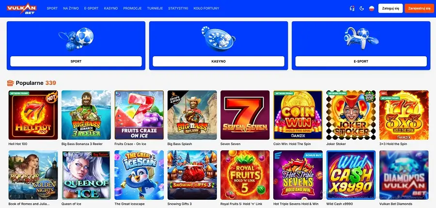 Vulkan Bet Casino online strona glowna